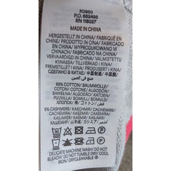 Boden Women Cashmere Blend Preppy Colorblock Meg Saddle Sleeve Jumper Large Grey - Picture 6 of 10